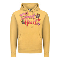 Vintage Mustard sweet heart Vintage Hoodie - MaliasSmallBusiness