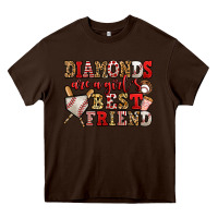 Chocolate Brown diamonds are a girl's best friend baseball Heavy Core Tee - Jasminsmagicworld