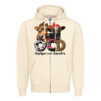Ocd Obsessive Cow Disorder Zipper Hoodie | Teevron