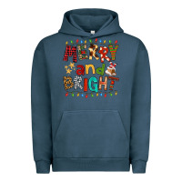 Pigment Midnight Navy Merry And Bright Urban Hoodie - FaDigitalArtStudio