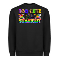 Black cute and colorful pride message Heavyweight Sweatshirt - LillyAllenDesigns