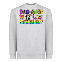 Heather Grey cute and colorful pride message Heavyweight Sweatshirt - LillyAllenDesigns