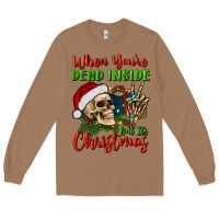 Toasted Coconut when you’re dead inside but it's christmas Long Sleeve Tee - BundleAndBundleShop