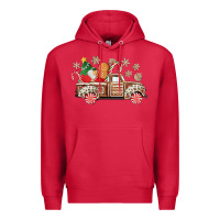 Cardinal christmas gingerbread truck Premium Hoodie - CowGirlArtShop