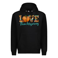 Black love thanksgiving pumpkin Premium Hoodie - JahusDesignShop