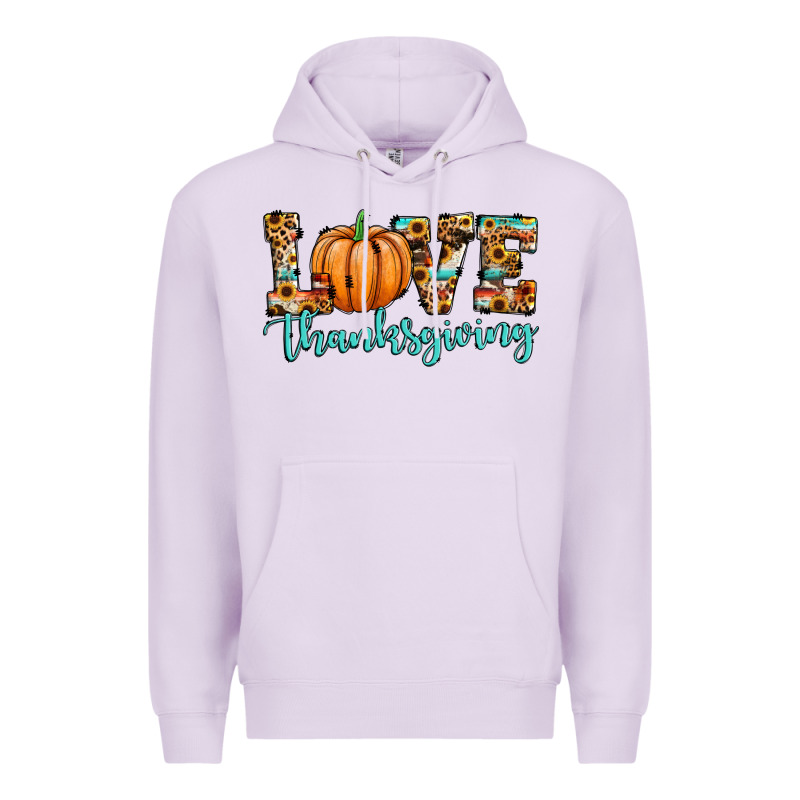 Love Thanksgiving Pumpkin Premium Hoodie by JahusDesignShop | Teevron