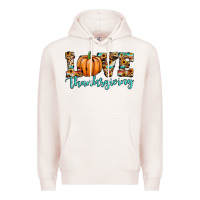 Pale Pink love thanksgiving pumpkin Premium Hoodie - JahusDesignShop