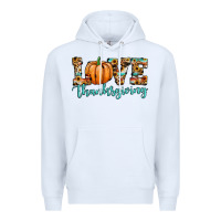 White love thanksgiving pumpkin Premium Hoodie - JahusDesignShop