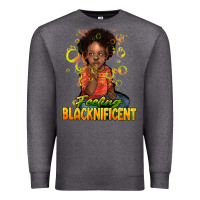 Charcoal Heather Feeling blacknificent Premium Sweatshirt - HowdyJamesFarm
