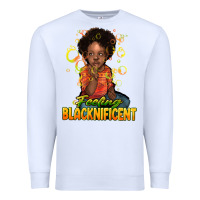 White Feeling blacknificent Premium Sweatshirt - HowdyJamesFarm