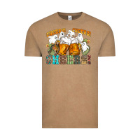Vintage Coffee western cheers with ghosts Vintage Tee - NancyCooperArtShop