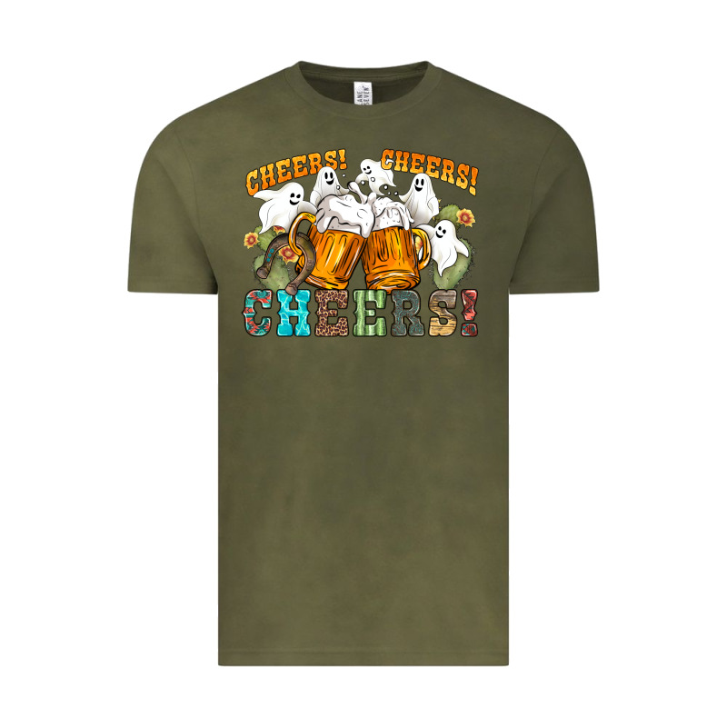 Western Cheers With Ghosts Vintage Tee by NancyCooperArtShop | Teevron