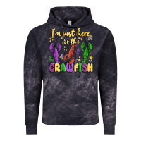 Cloud Black i'm just here for the crawfish Vintage Hoodie - MaliasSmallBusiness