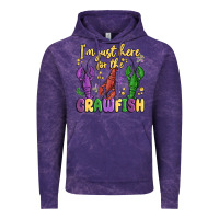 Cloud Purple i'm just here for the crawfish Vintage Hoodie - MaliasSmallBusiness