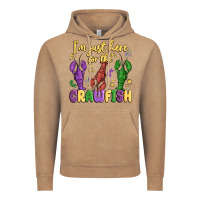 Vintage Coffee i'm just here for the crawfish Vintage Hoodie - MaliasSmallBusiness