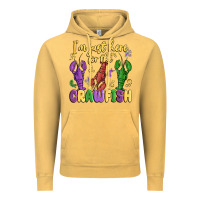 Vintage Mustard i'm just here for the crawfish Vintage Hoodie - MaliasSmallBusiness