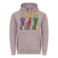 Vintage Zinc i'm just here for the crawfish Vintage Hoodie - MaliasSmallBusiness