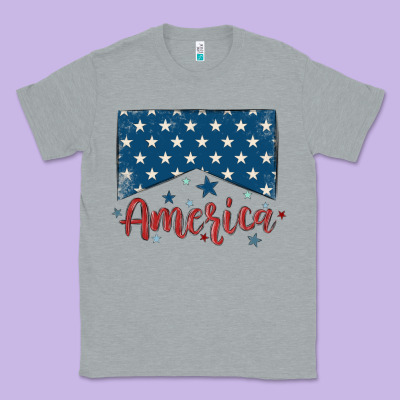America Classic Tee Designed By Maliassmallbusiness