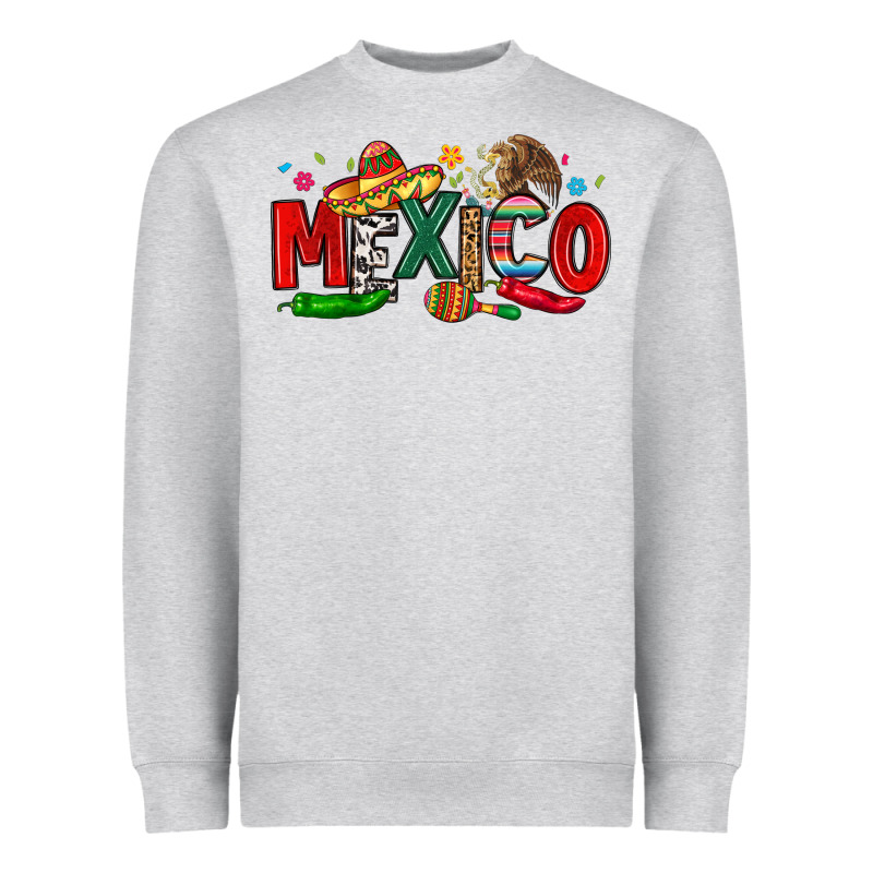 Colorful Mexico Collage Heavyweight Sweatshirt by LillyAllenDesigns | Teevron