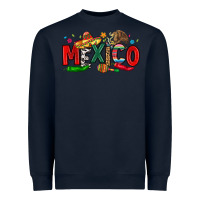 Navy colorful mexico collage Heavyweight Sweatshirt - LillyAllenDesigns