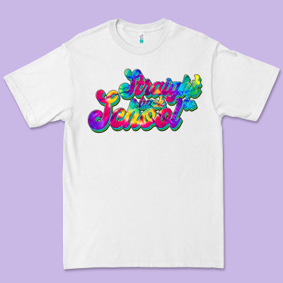 Straight Back To School Premium Tee Designed By Jahusdesignshop