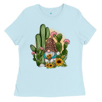 Baby Blue cactus gnomes Ladies Tee - JahusDesignShop