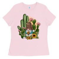 Bubblegum Pink cactus gnomes Ladies Tee - JahusDesignShop