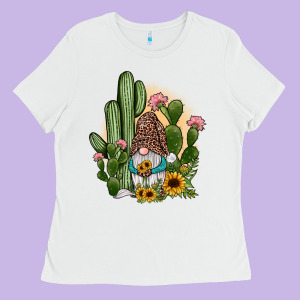 Cactus Gnomes Ladies Tee Designed By Jahusdesignshop