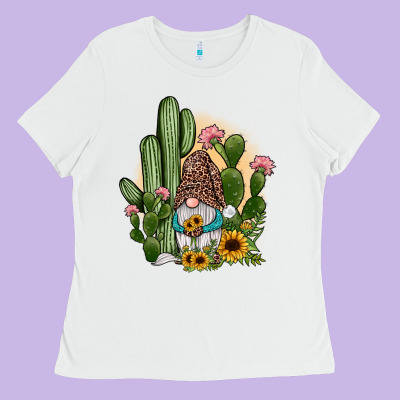 Cactus Gnomes Ladies Tee Designed By Jahusdesignshop