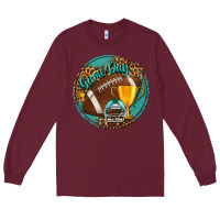 Burgundy game day Long Sleeve Tee - BundleAndBundleShop