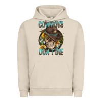 Pigment French Oak Cowboys Don't Die Urban Hoodie - FaDigitalArtStudio