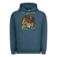 Pigment Midnight Navy Cowboys Don't Die Urban Hoodie - FaDigitalArtStudio