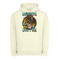 Pigment Pistachio Cowboys Don't Die Urban Hoodie - FaDigitalArtStudio