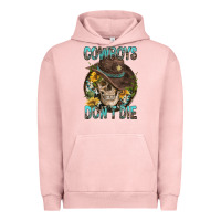 Pigment Salmon Cowboys Don't Die Urban Hoodie - FaDigitalArtStudio