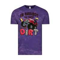 Cloud Purple on weekends we wear dirt Vintage Tee - MaliasSmallBusiness