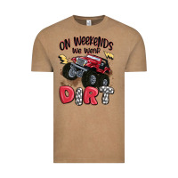 Vintage Coffee on weekends we wear dirt Vintage Tee - MaliasSmallBusiness