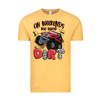 Vintage Mustard on weekends we wear dirt Vintage Tee - MaliasSmallBusiness