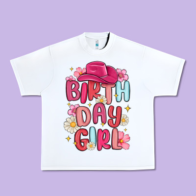 Birthday Girl Urban Heavy Tee Designed By Maliassmallbusiness