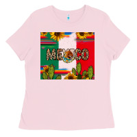 Bubblegum Pink Mexico Ladies Tee - RanaPortraitStore