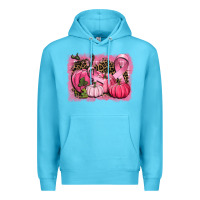 Ocean Blue cancer pumpkins Premium Hoodie - CowGirlArtShop