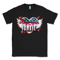 Black American junkie Classic Tee - NancyCooperArtShop
