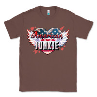 Chestnut American junkie Classic Tee - NancyCooperArtShop