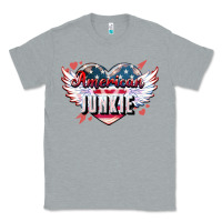 Heather Grey American junkie Classic Tee - NancyCooperArtShop