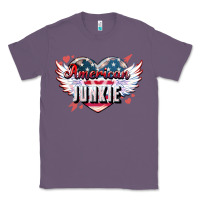 Lavender American junkie Classic Tee - NancyCooperArtShop