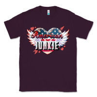 Plum American junkie Classic Tee - NancyCooperArtShop