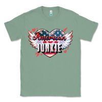 Sage American junkie Classic Tee - NancyCooperArtShop