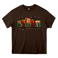 Chocolate Brown western christmas gifts Heavy Core Tee - AdoDesignShop