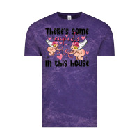 Cloud Purple there's some cupid's in this house Vintage Tee - MaliasSmallBusiness