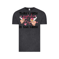 Vintage Black there's some cupid's in this house Vintage Tee - MaliasSmallBusiness