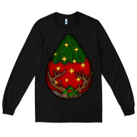 Black Christmas  teardrop Long Sleeve Tee - BundleAndBundleShop